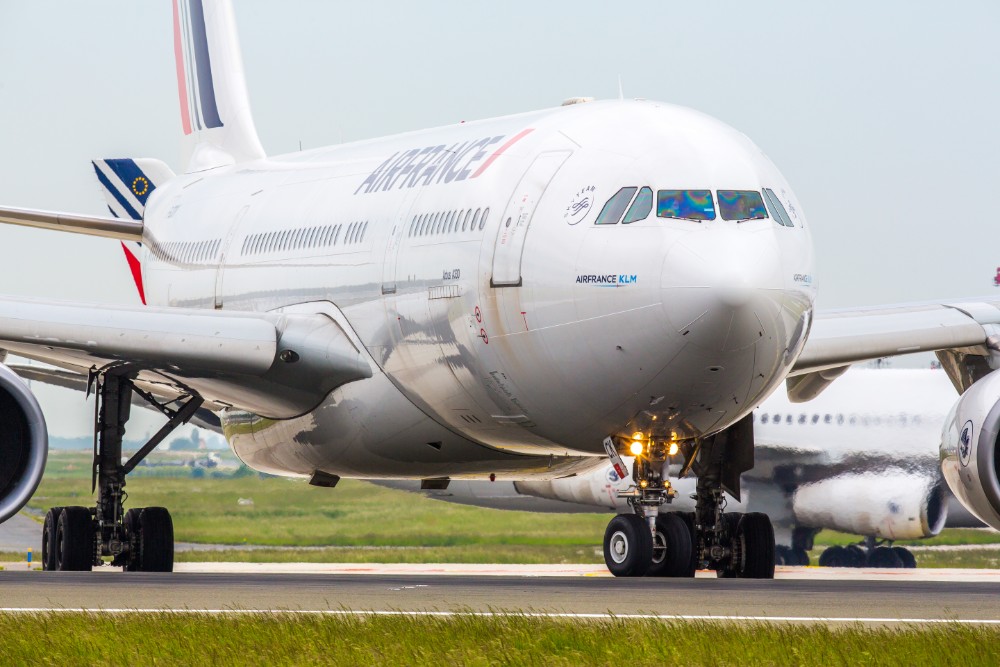 A330 de Air France en la pista