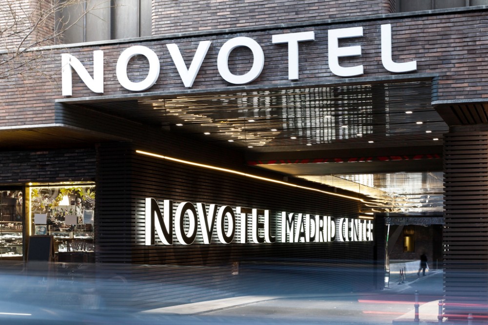 entrada del Novotel Madrid Center