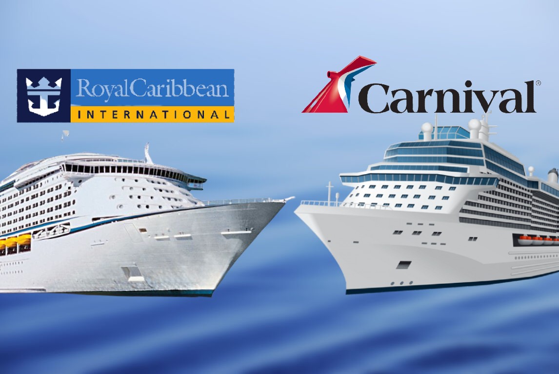 Carnival y Royal Caribbean frente a frente, sus logos
